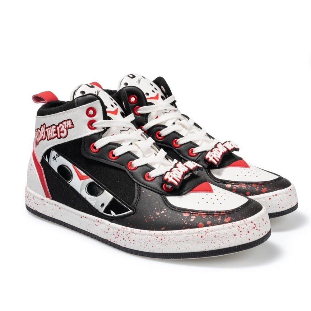 Jason Voorhees Friday The 13th HIGH Top Shoes GroundUp Sneakers Size 8.5 RARE